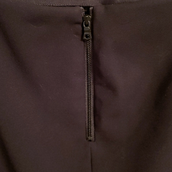 Alice + Olivia Venty Lamb Leather Crossover Pencil Skirt Lamb Leather. Size 0. - Picture 5 of 12